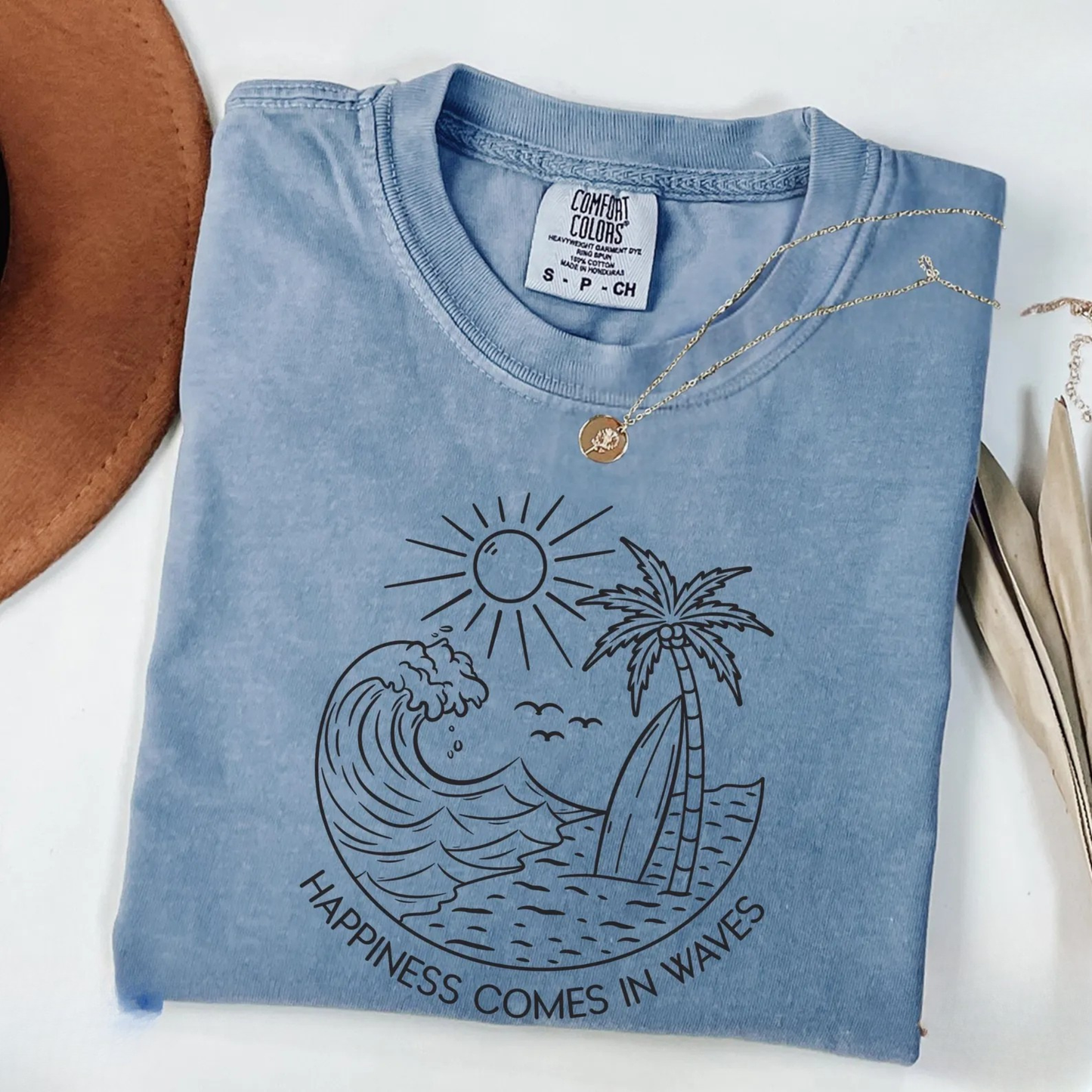 Happiness Comes in Waves Shirt