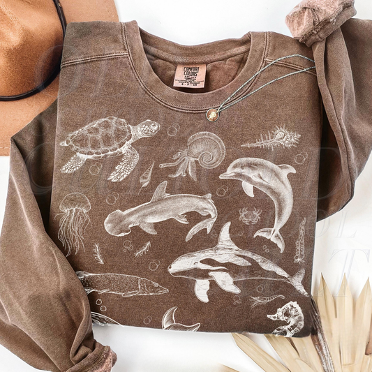 Sea Animals Sweater V12