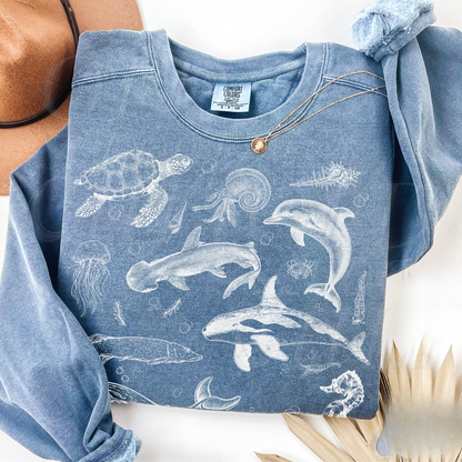 Sea Animals Sweater V12