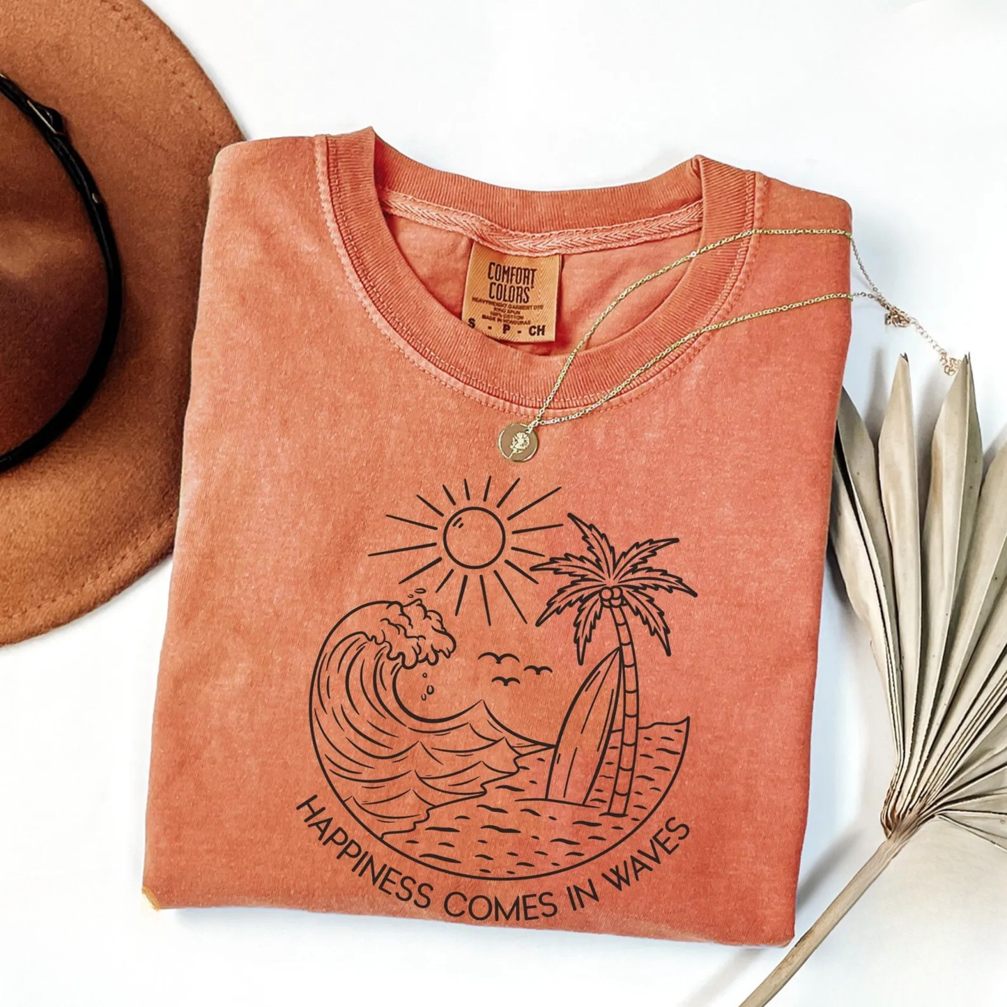 Happiness Comes in Waves Shirt