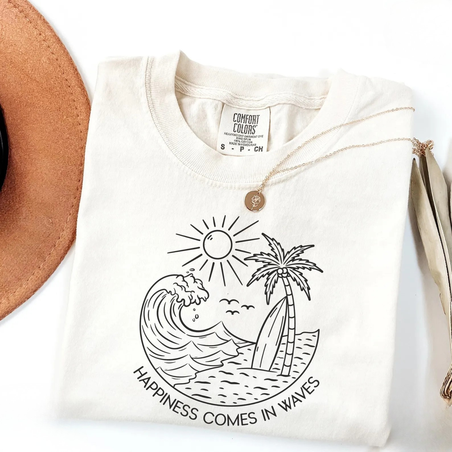 Happiness Comes in Waves Shirt