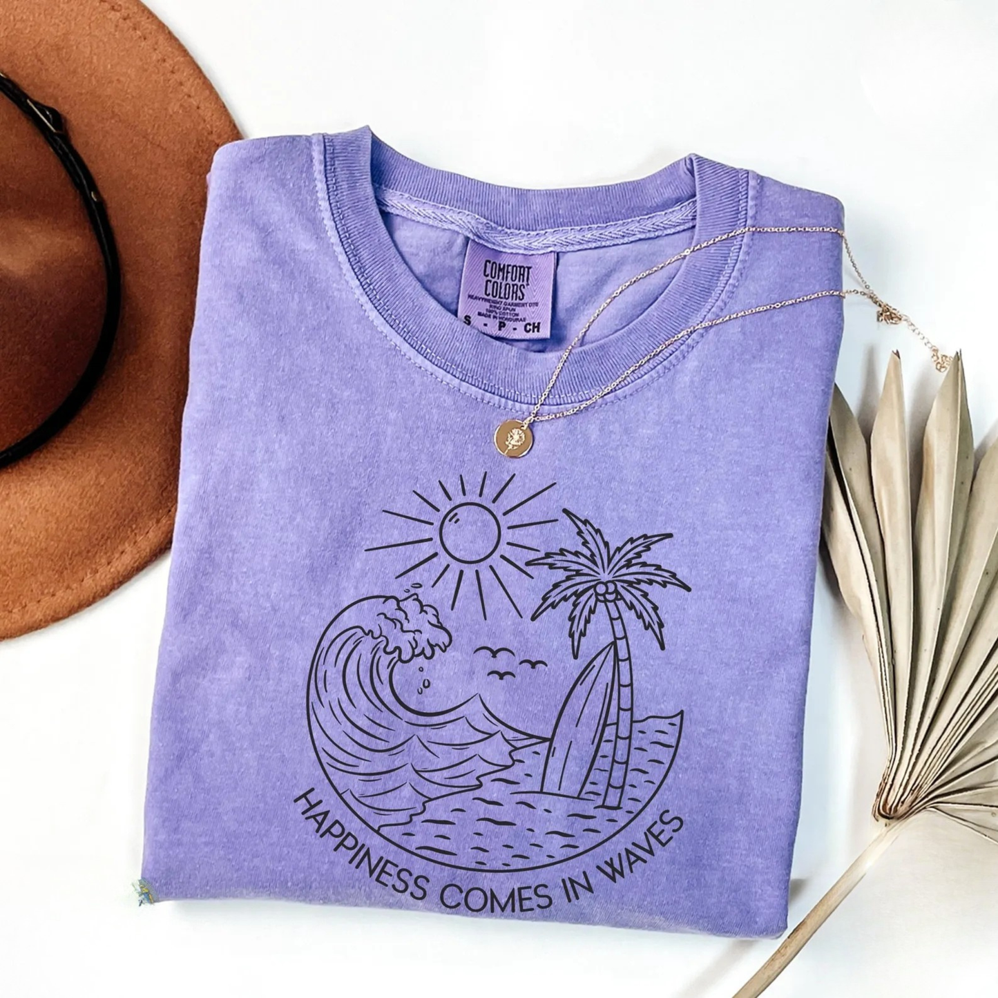 Happiness Comes in Waves Shirt