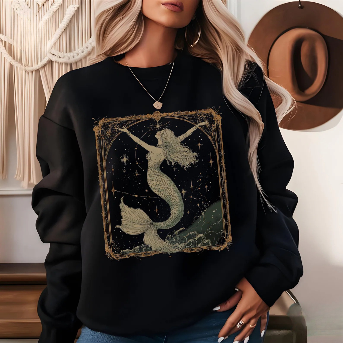 Vintage Mermaid Sweatshirt