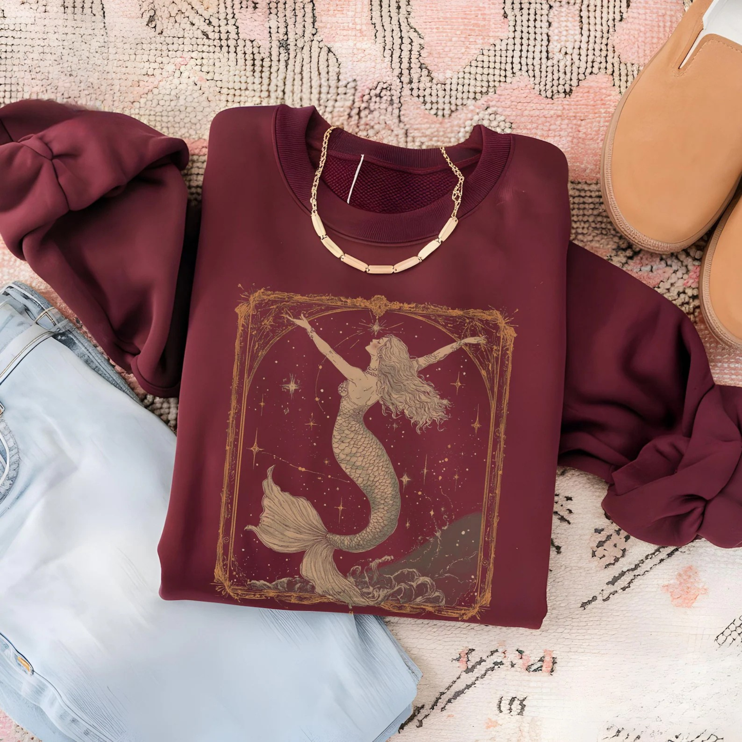 Vintage Mermaid Sweatshirt