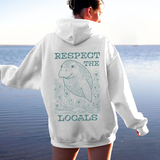 Respect The Locals Manatee Hoodie V5