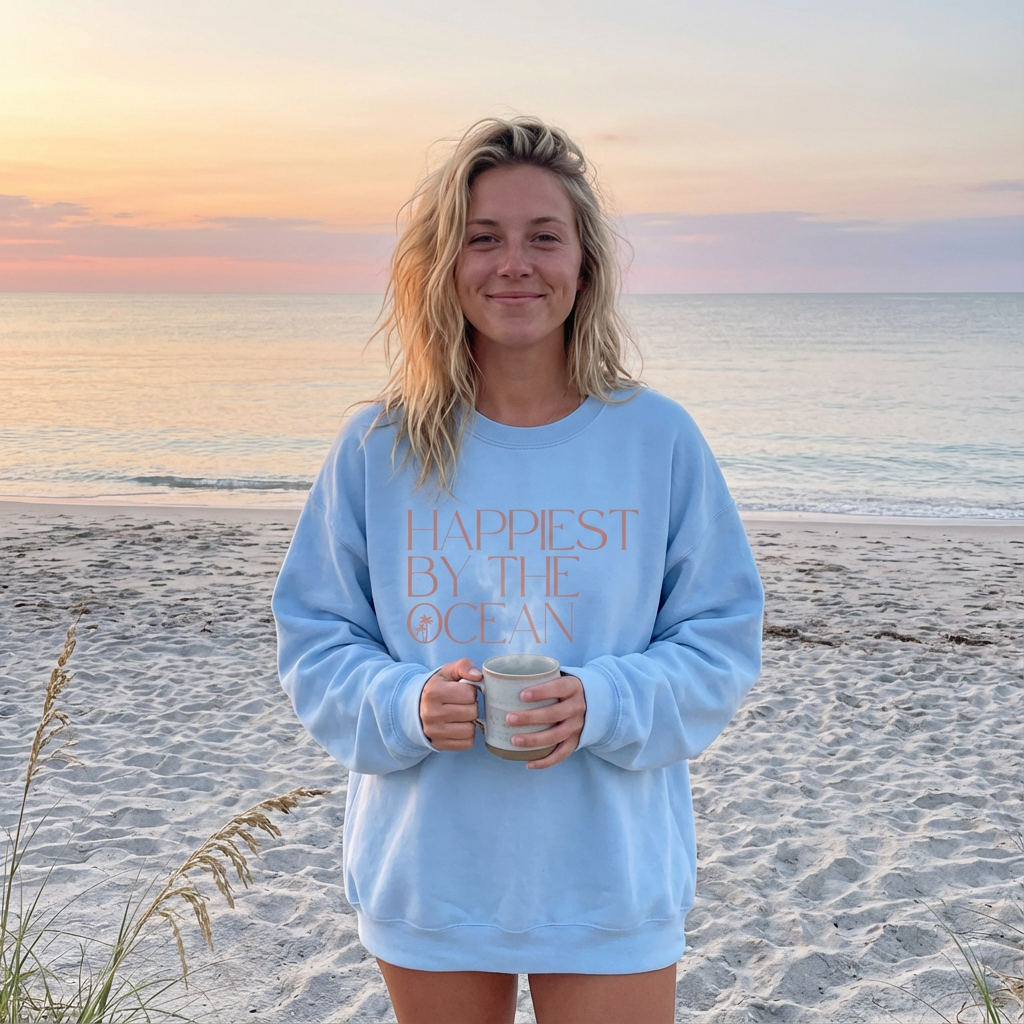 Happiest By The Ocean Sweater