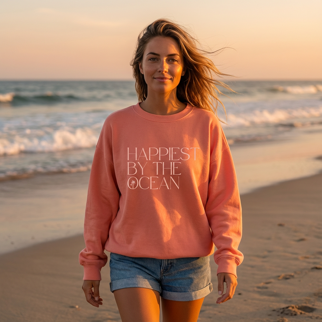 Happiest By The Ocean Sweater