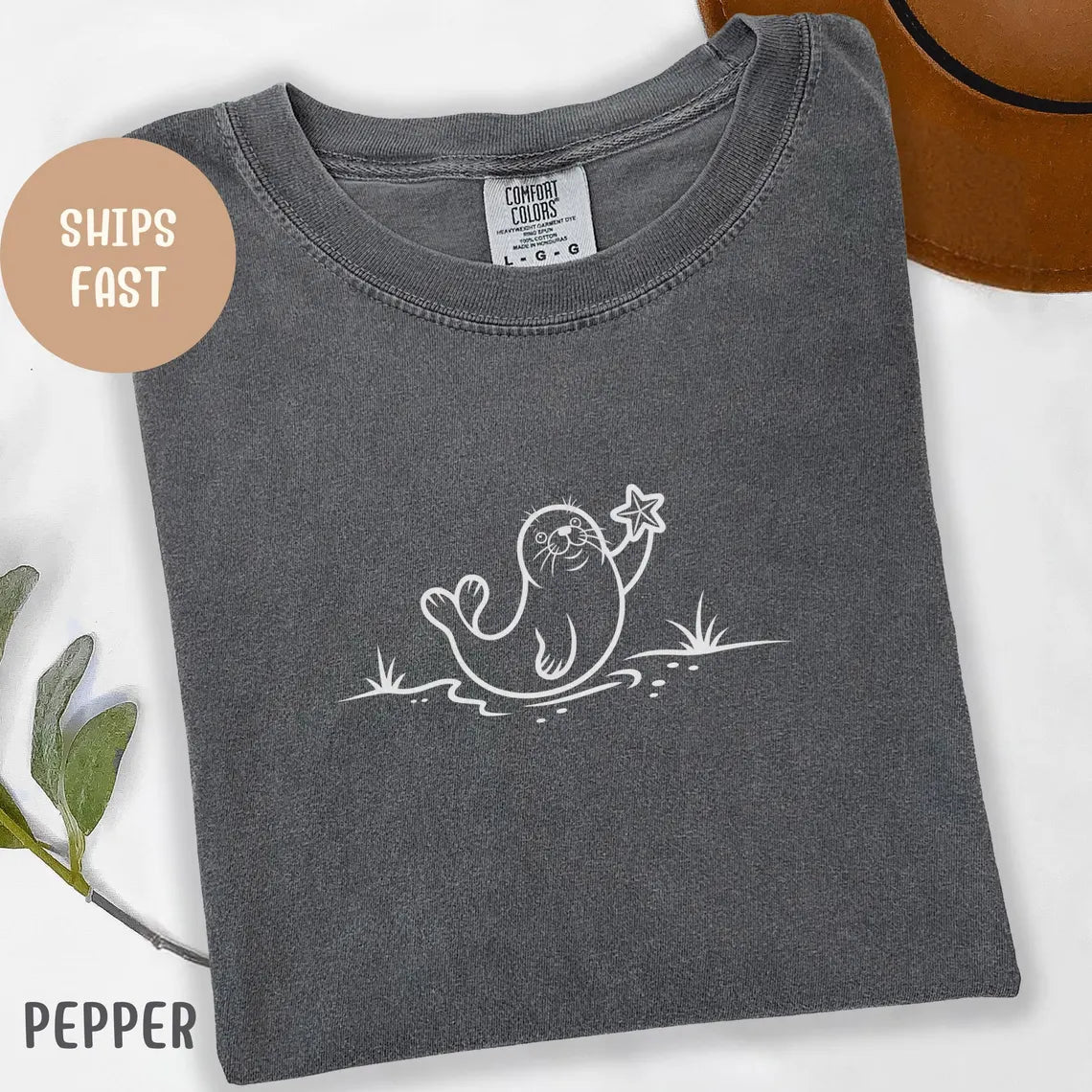 Seal Line Art T-Shirt