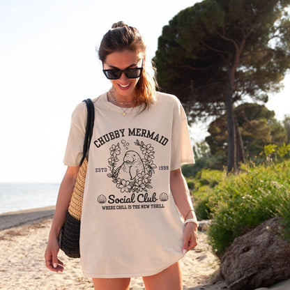 Chubby Mermaid Social Club Tee