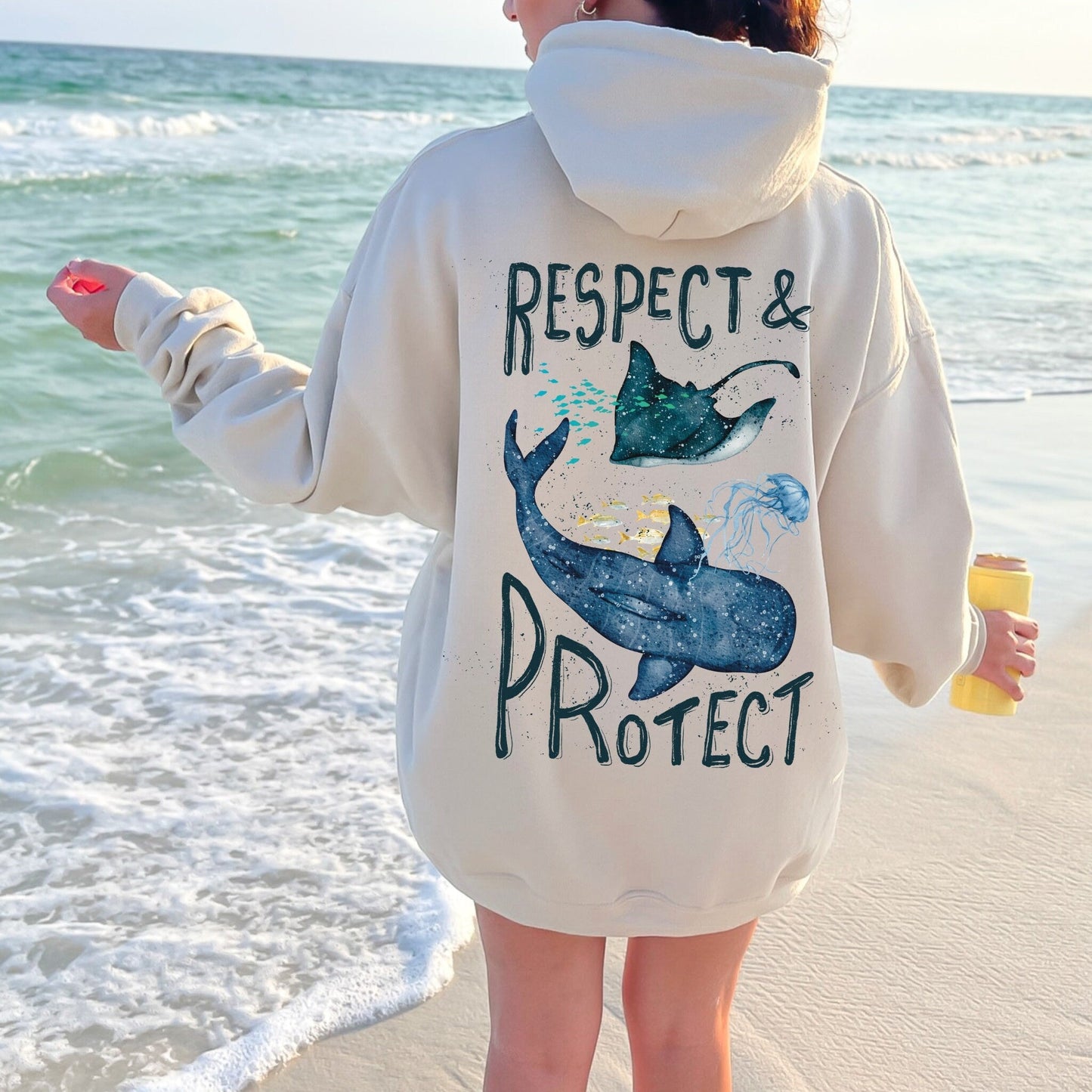 Whale Shark Respect Hoodie
