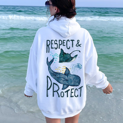 Whale Shark Respect Hoodie