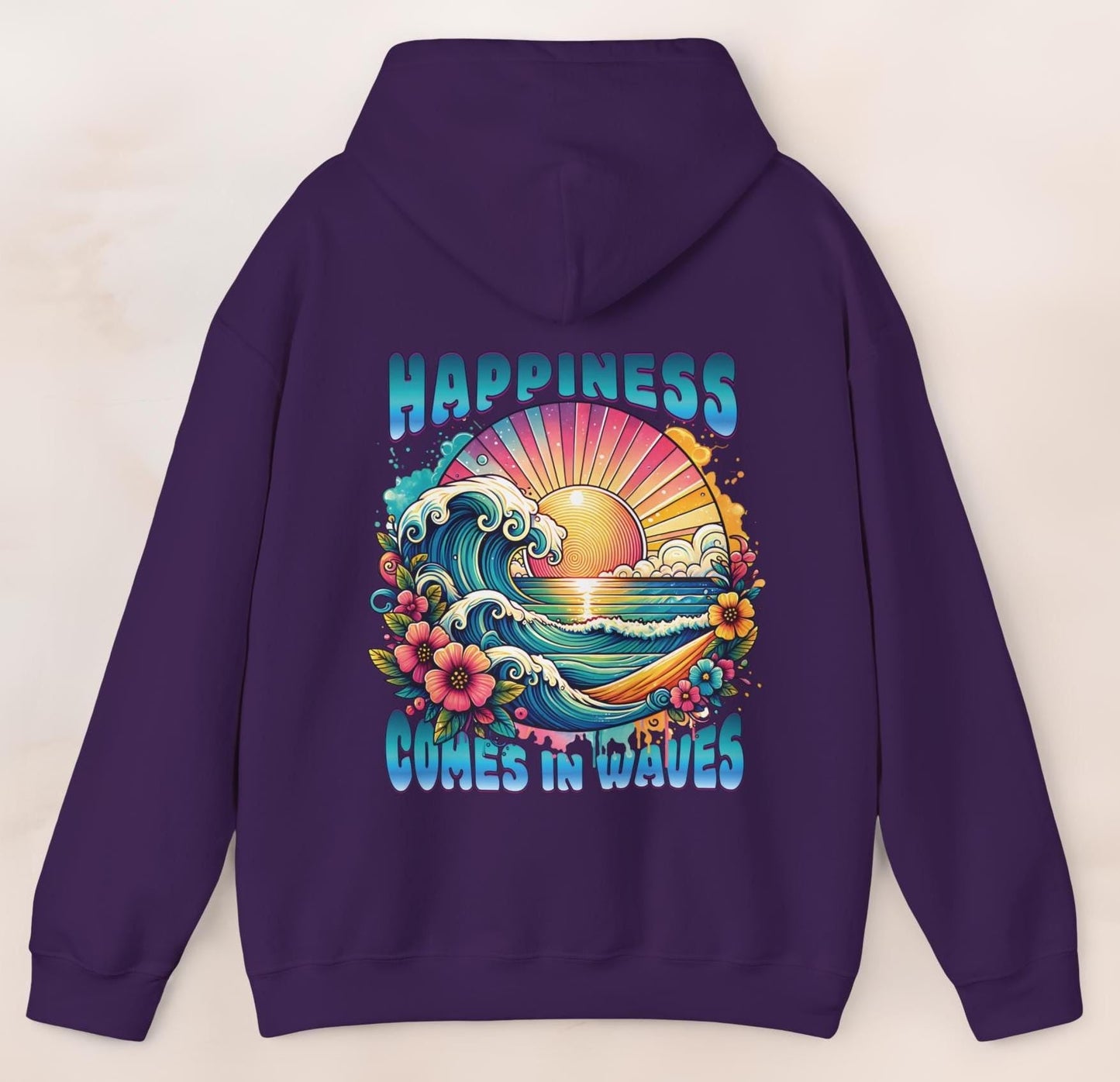 Happiness Comes In Waves Hoodie V6