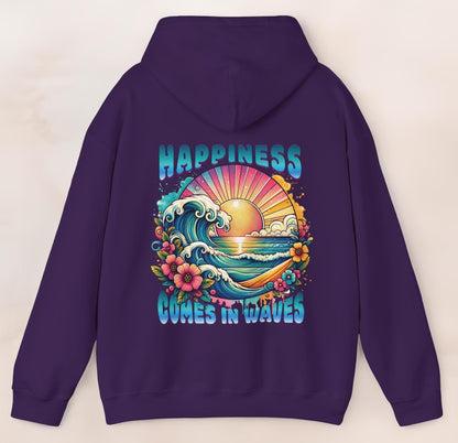 Happiness Comes In Waves Hoodie V6