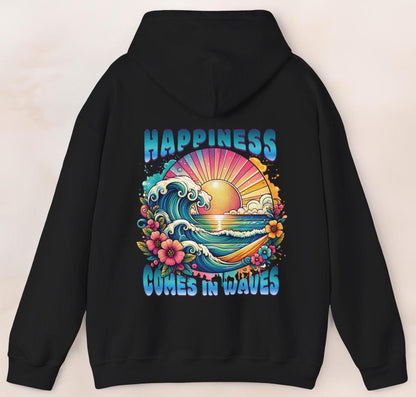 Happiness Comes In Waves Hoodie V6