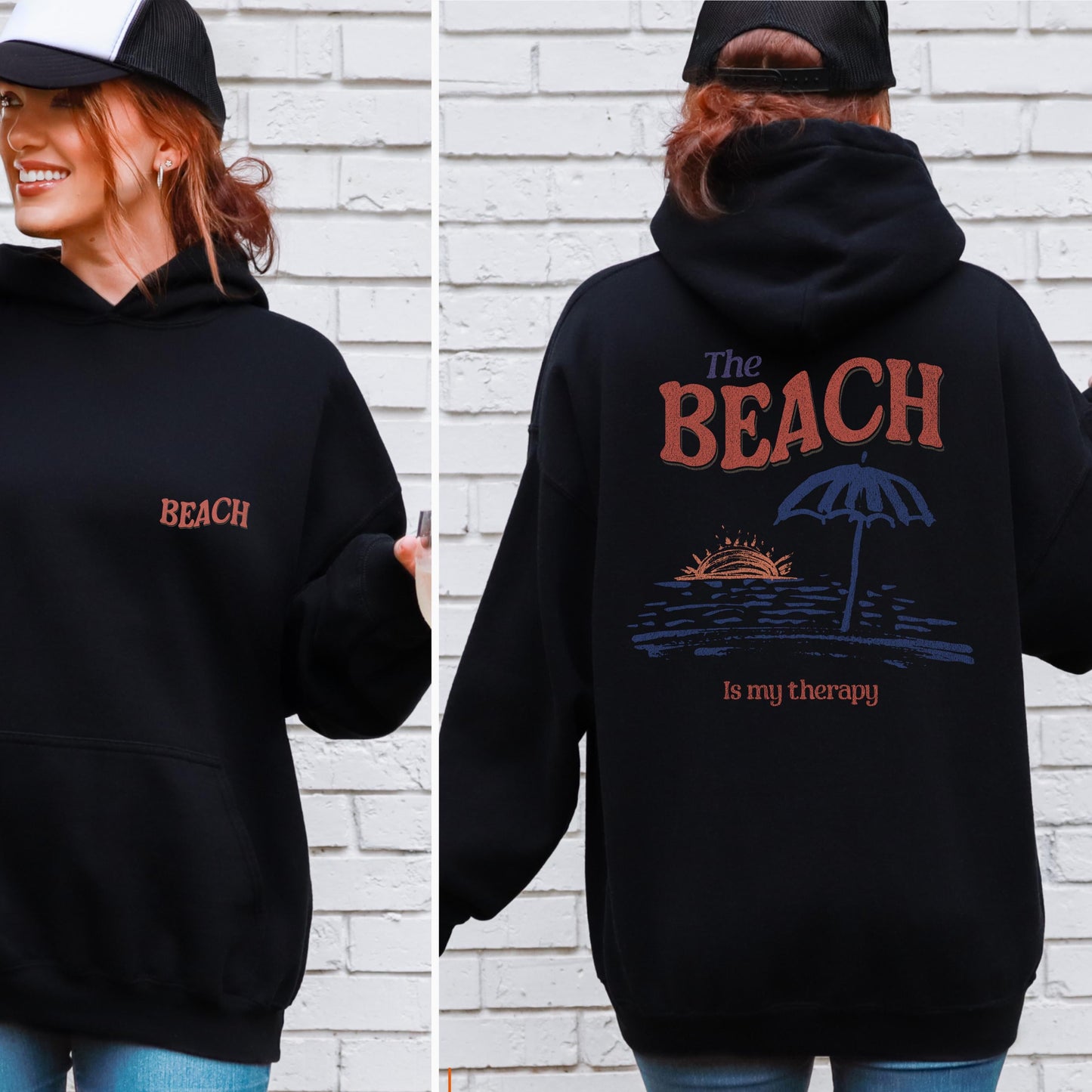 The Beach Is My Therapy Hoodie 2