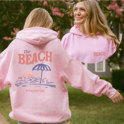 The Beach Is My Therapy Hoodie 2