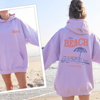 The Beach Is My Therapy Hoodie 2