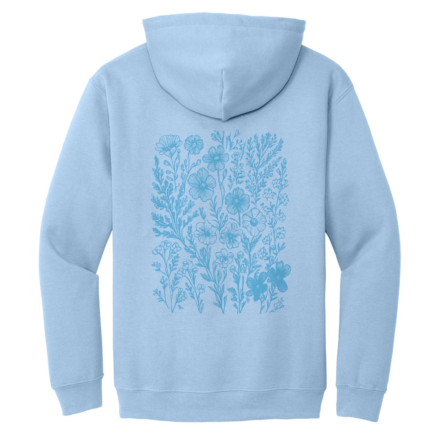 Blue Wildflower Hoodie