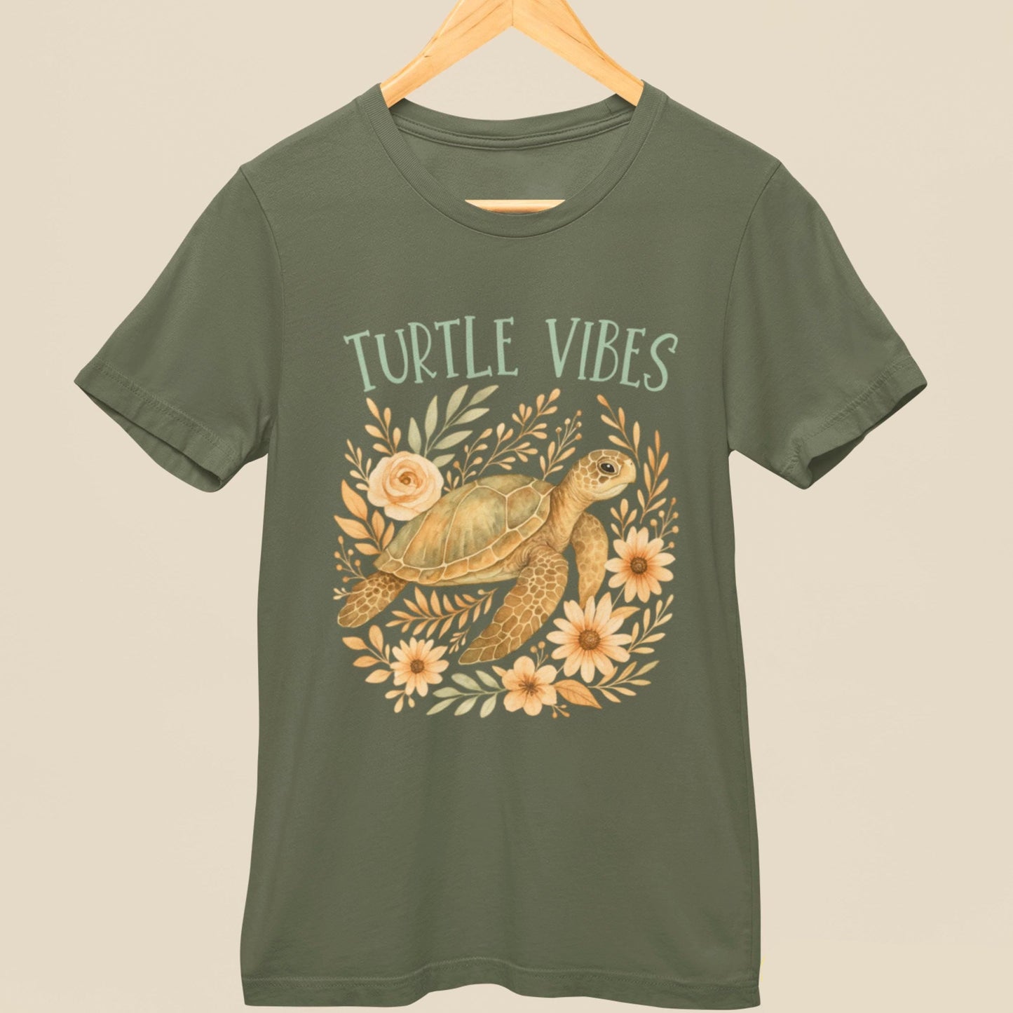 Floral Sea Turtle Shirt