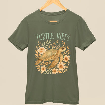 Floral Sea Turtle Shirt