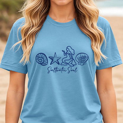 Seashell Mermaid Shirt V4
