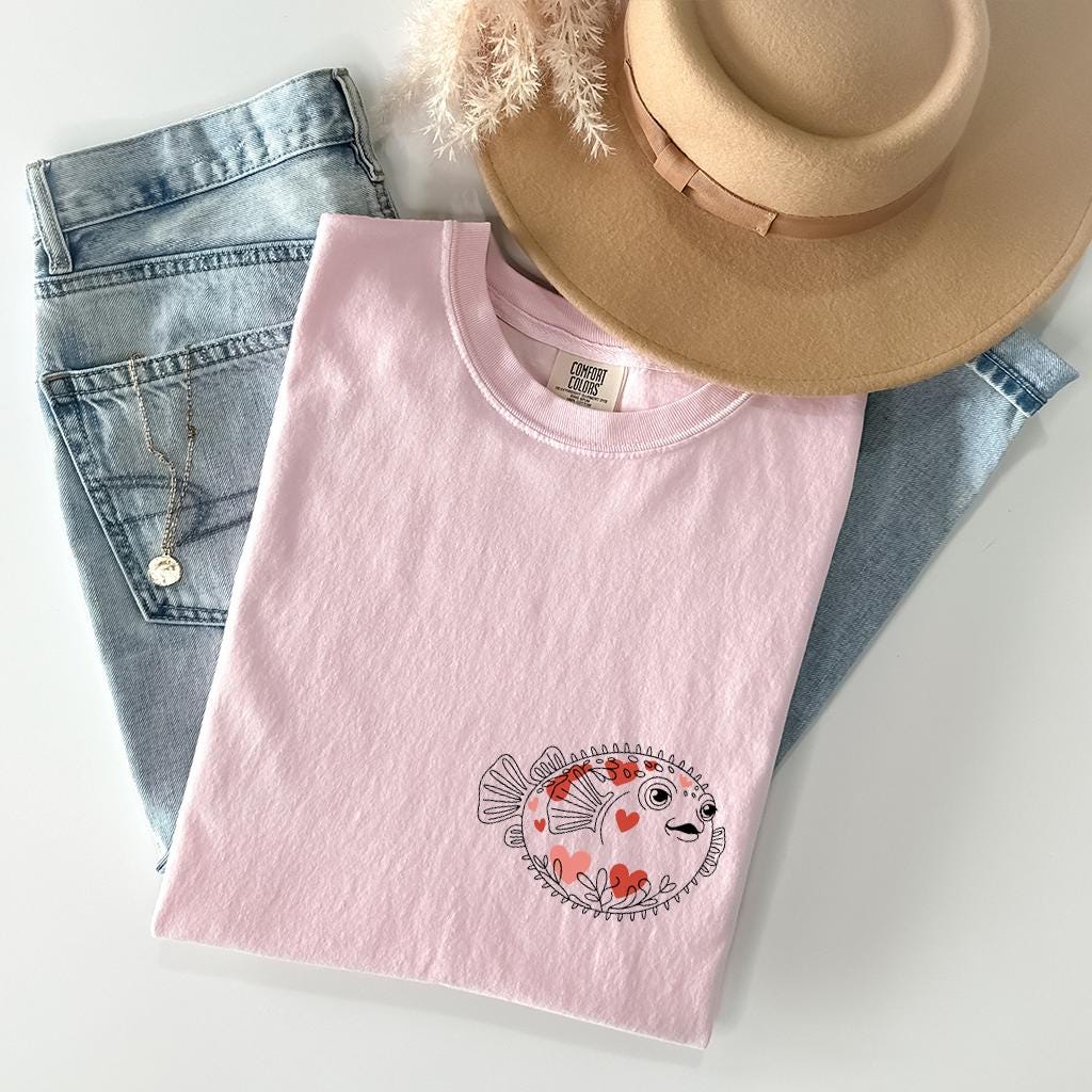 Pufferfish Love T-Shirt