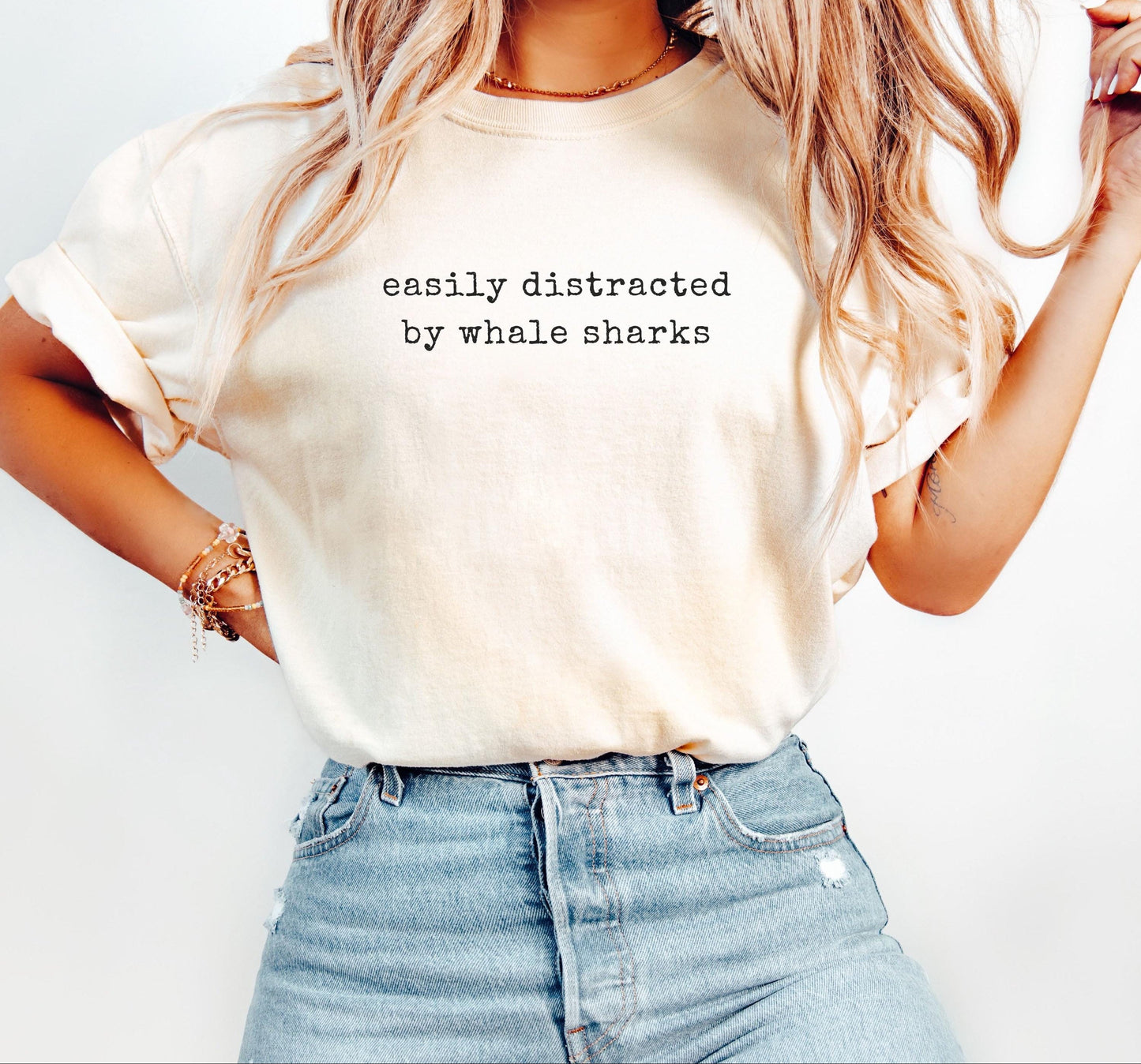 Easily Distracted By Whale Sharks Tee