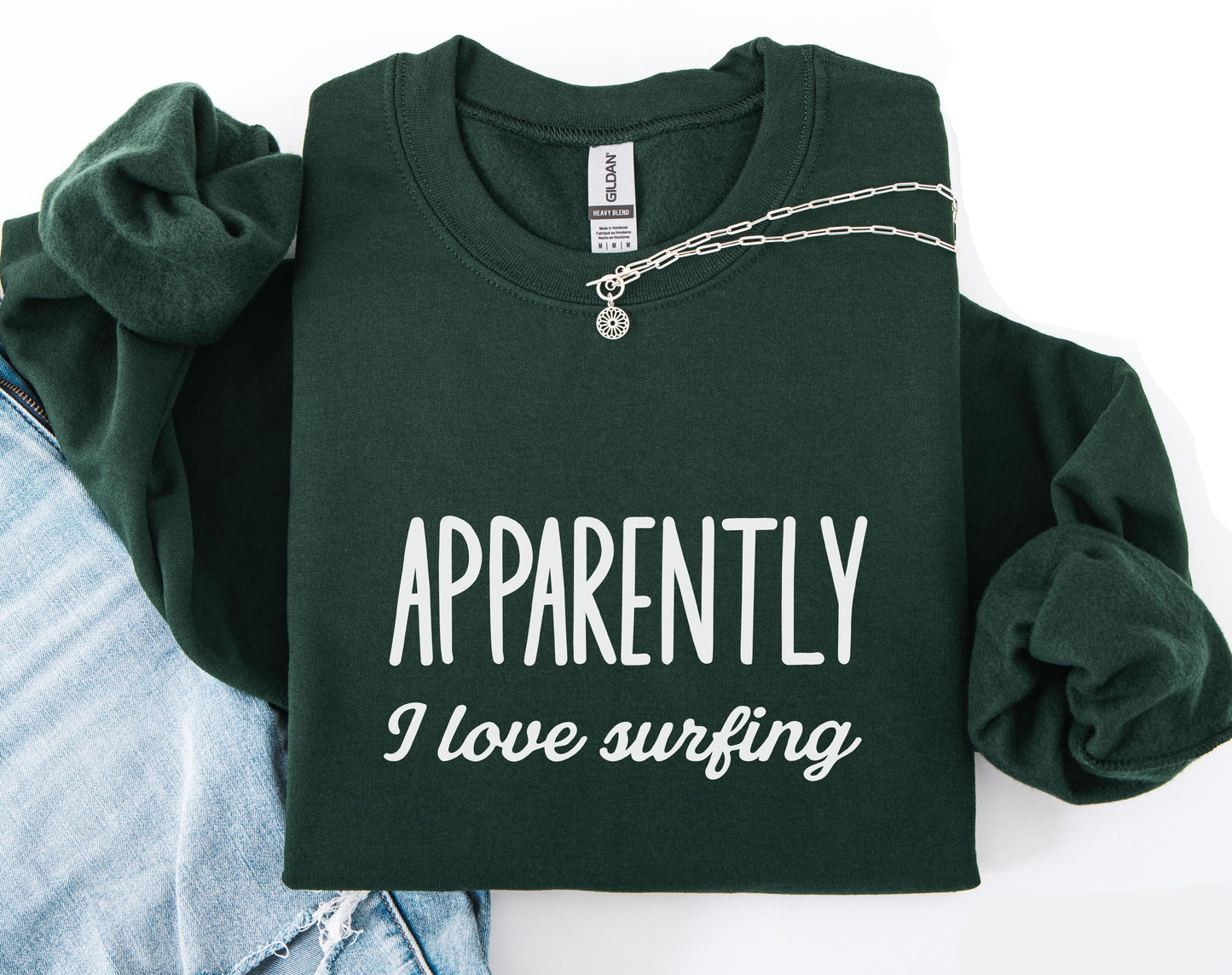 Apparently I Love Surfing Sweater