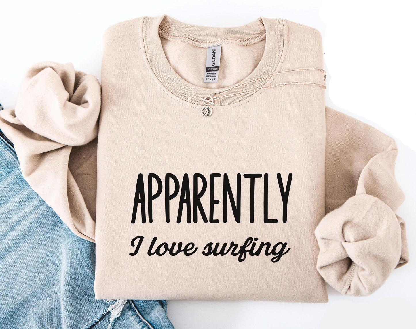 Apparently I Love Surfing Sweater