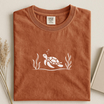 Minimal Sea Turtle T-Shirt
