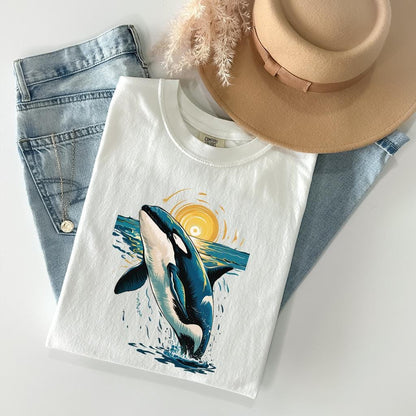 Orca Whale Van Gogh T-Shirt