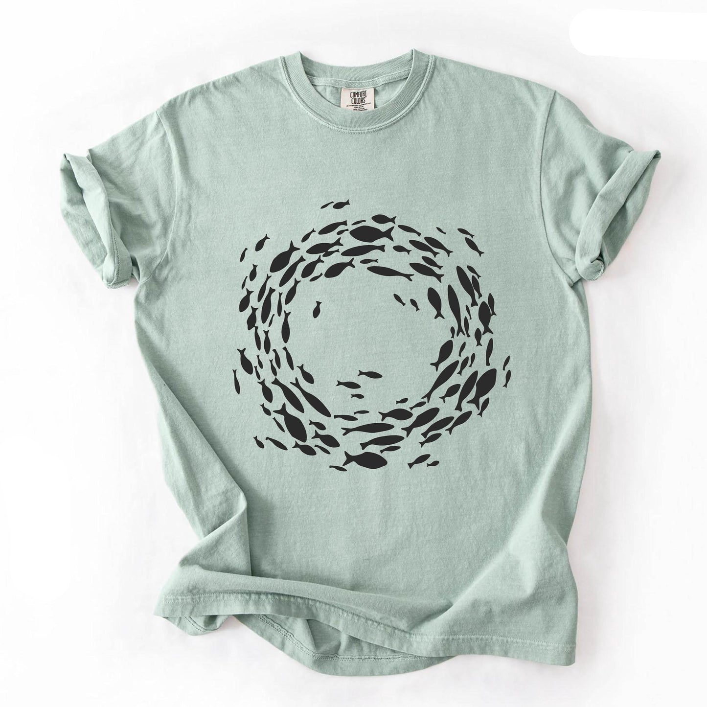 Fish Circle Graphic Shirt