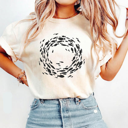 Fish Circle Graphic Shirt