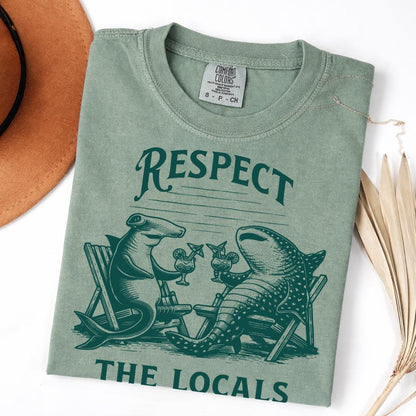 Respect The Locals Shark Shirt