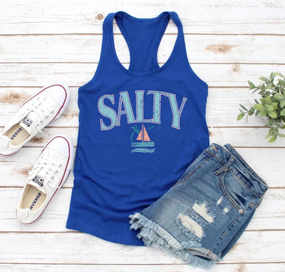 Salty Beach Vacation Tank Top
