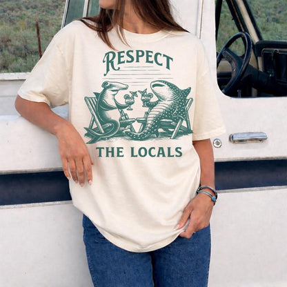 Respect The Locals Shark Shirt