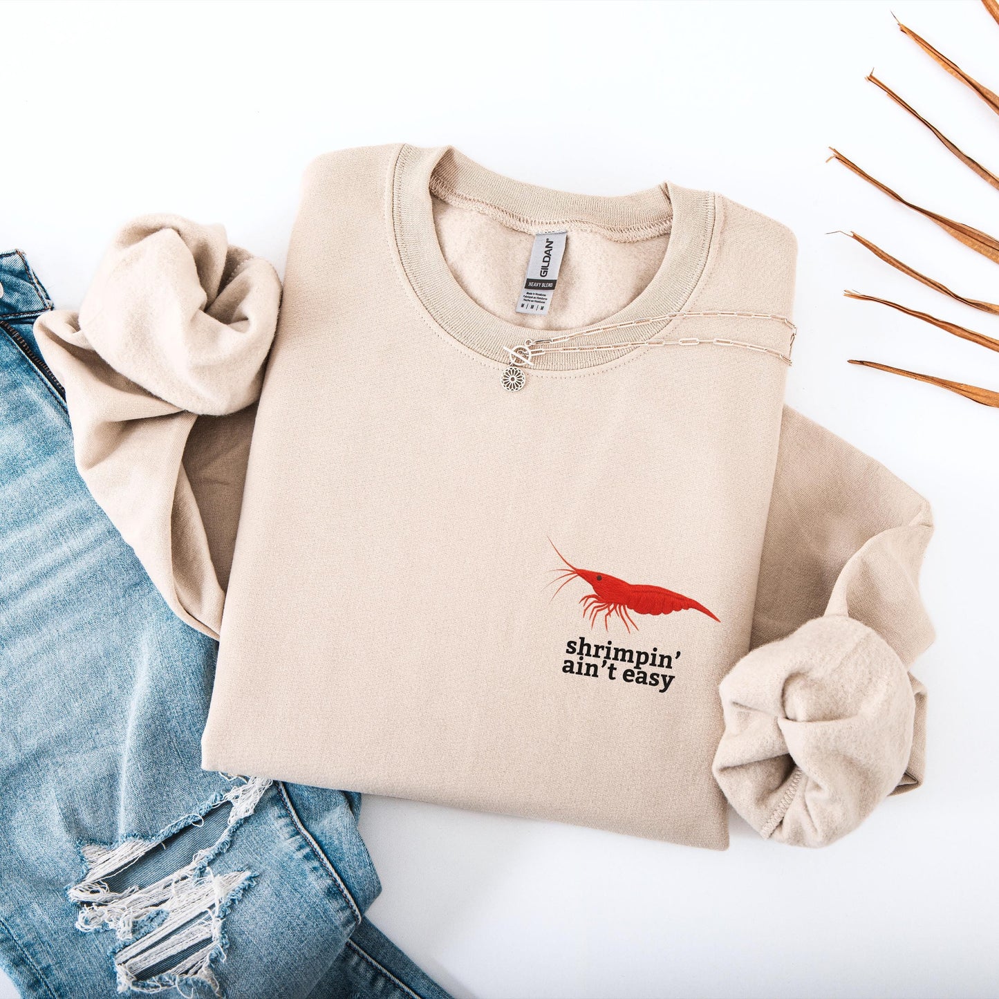 Shrimpin Aint Easy Crewneck