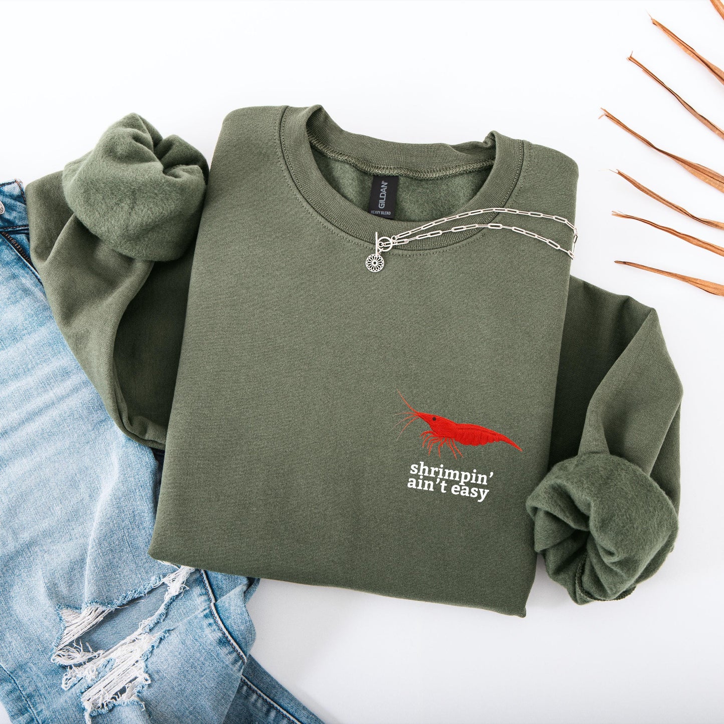 Shrimpin Aint Easy Crewneck