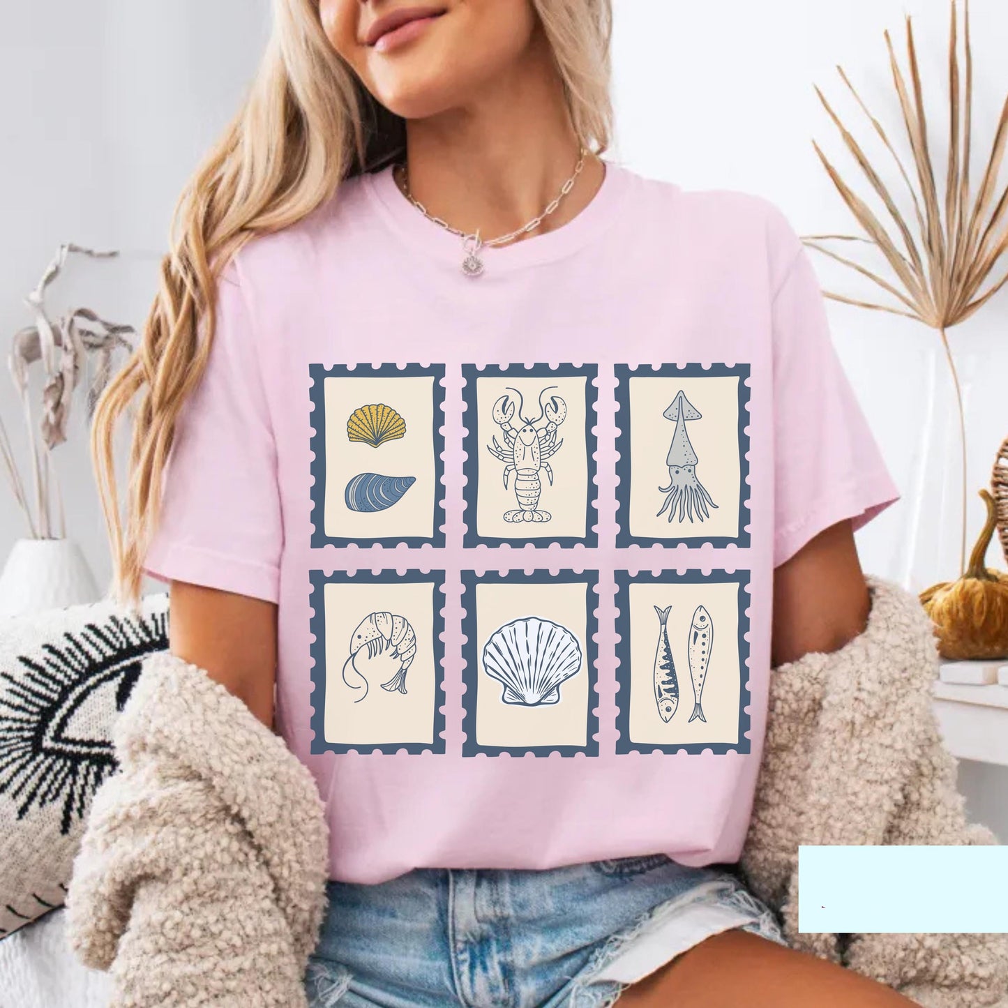 Vintage Coastal Stamp Shirt