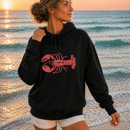 Red Lobster Illustration Hoodie