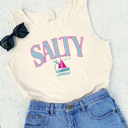 Salty Beach Vacation Tank Top