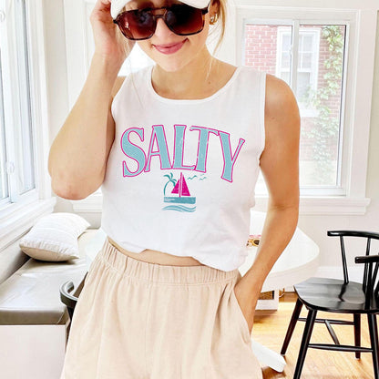 Salty Beach Vacation Tank Top