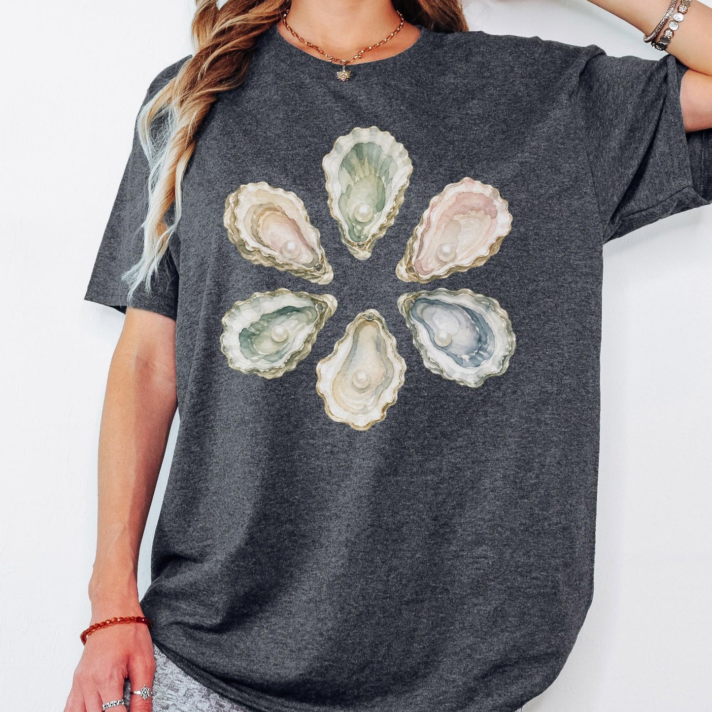 Watercolour Oyster Shell T-Shirt