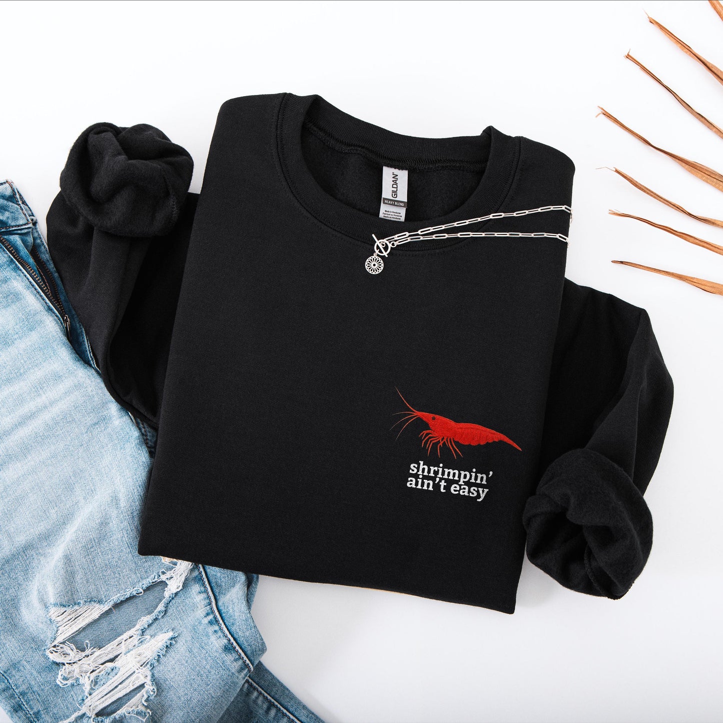 Shrimpin Aint Easy Crewneck