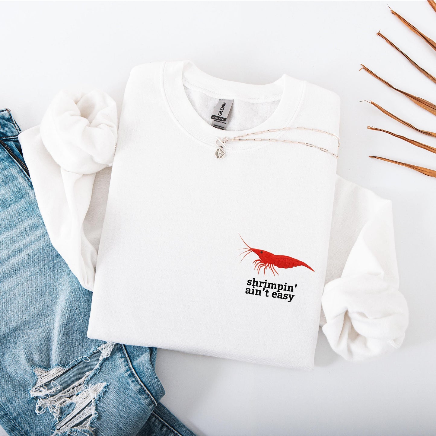 Shrimpin Aint Easy Crewneck