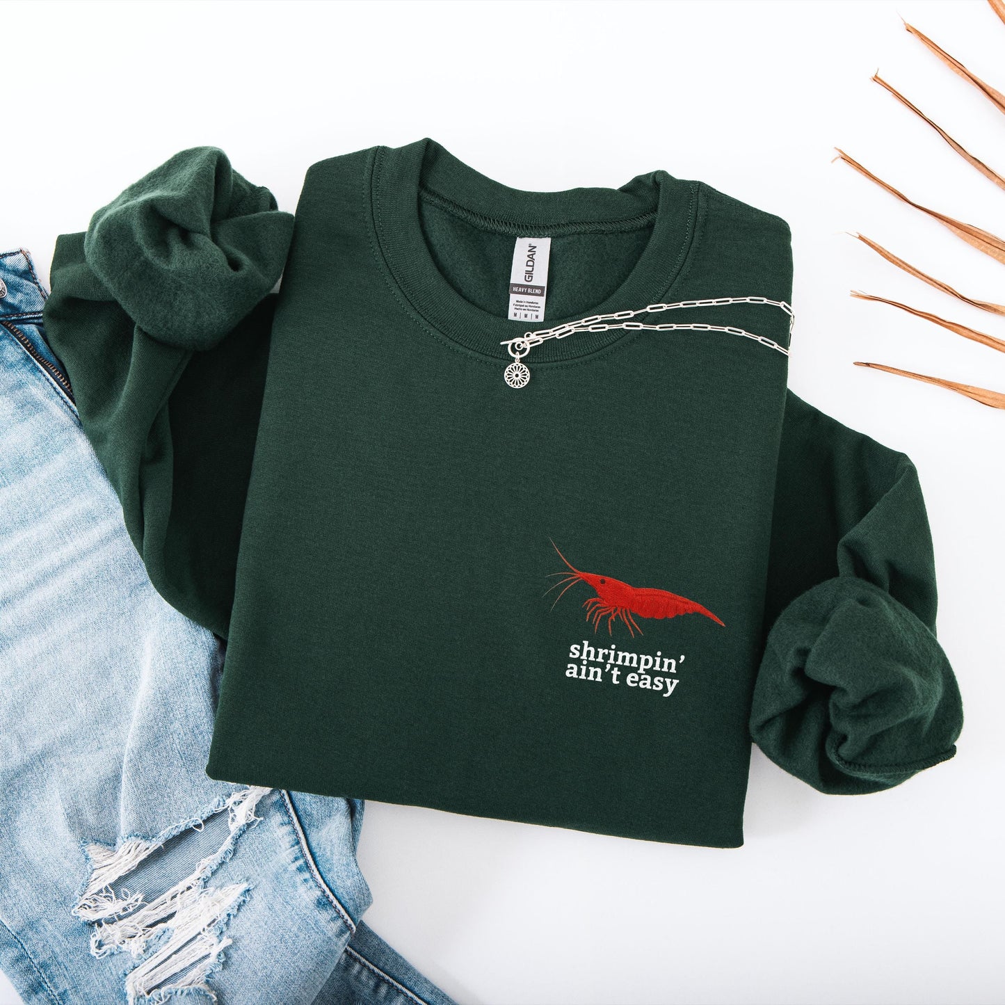 Shrimpin Aint Easy Crewneck
