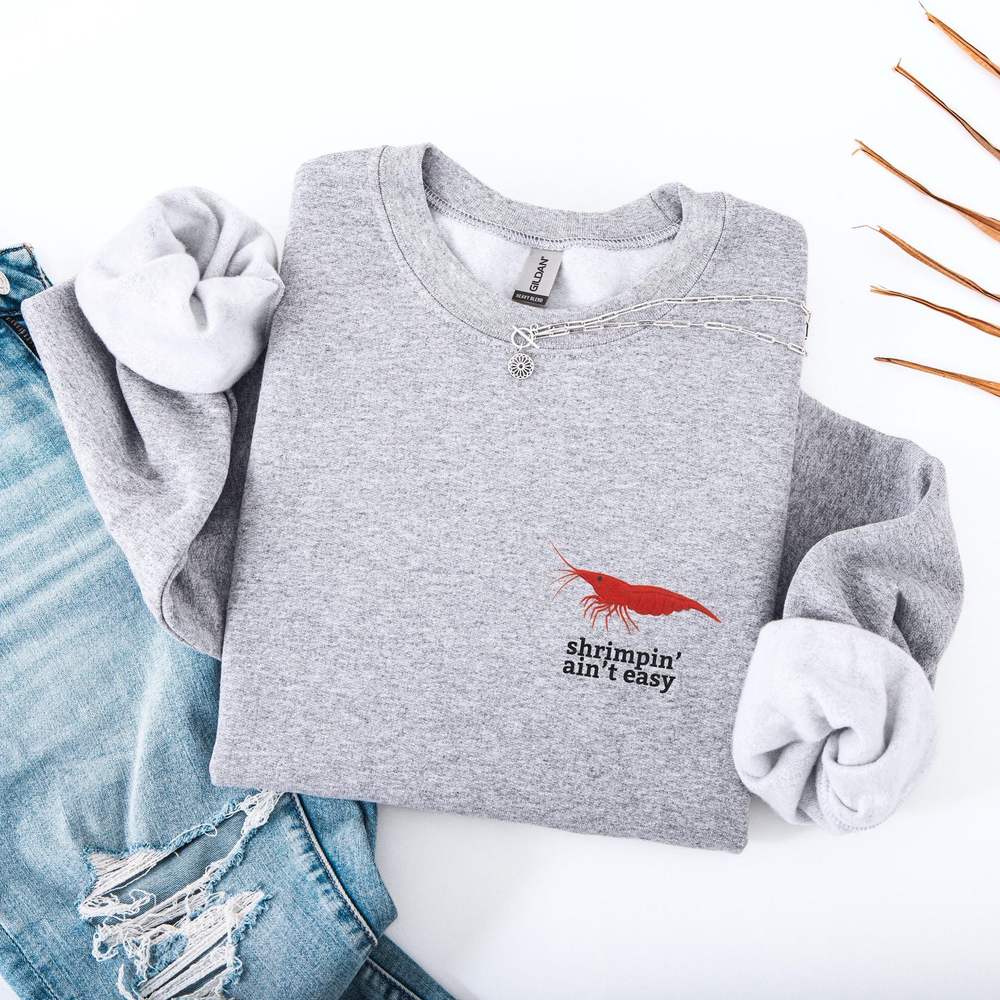 Shrimpin Aint Easy Crewneck