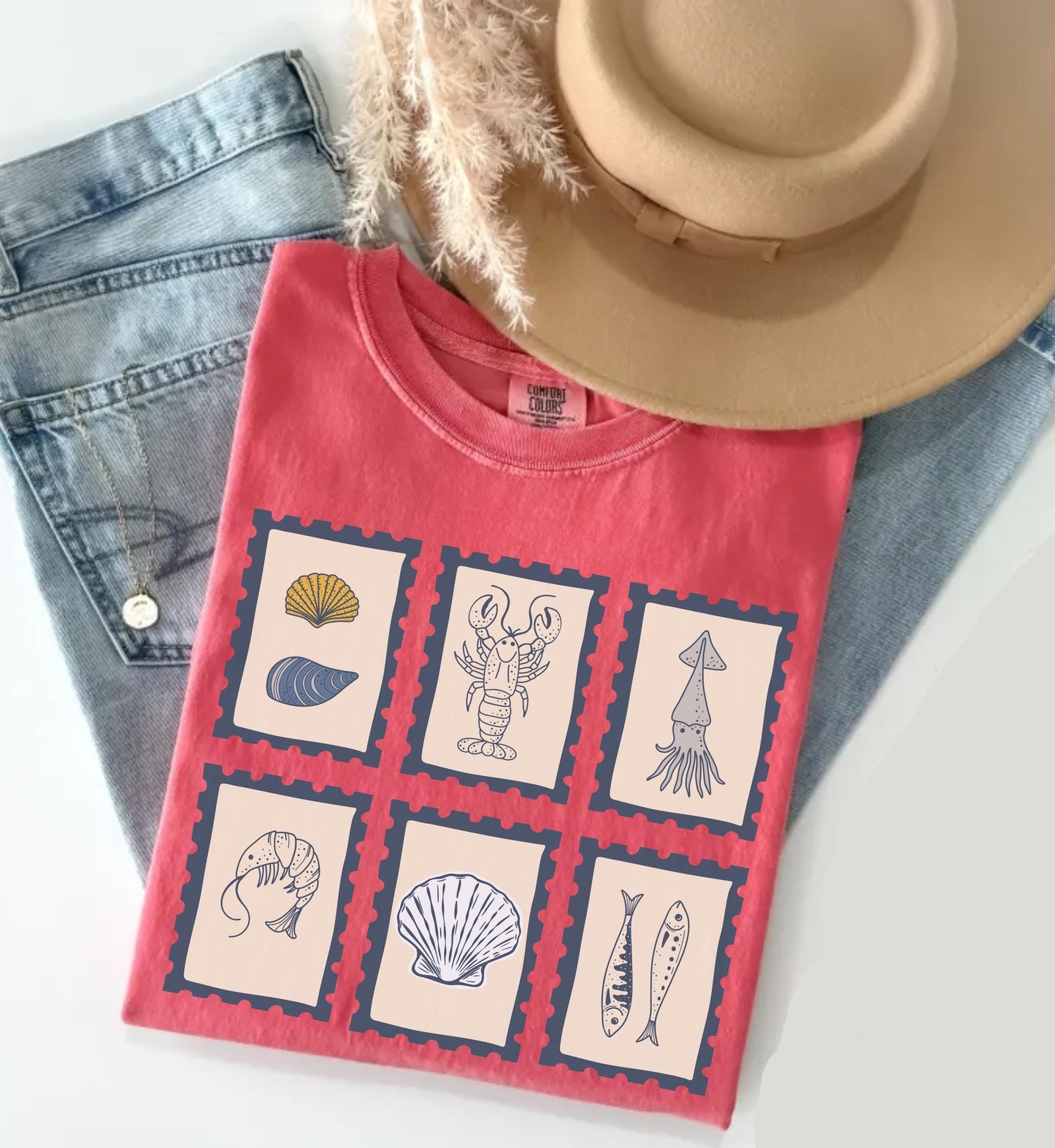 Vintage Coastal Stamp Shirt