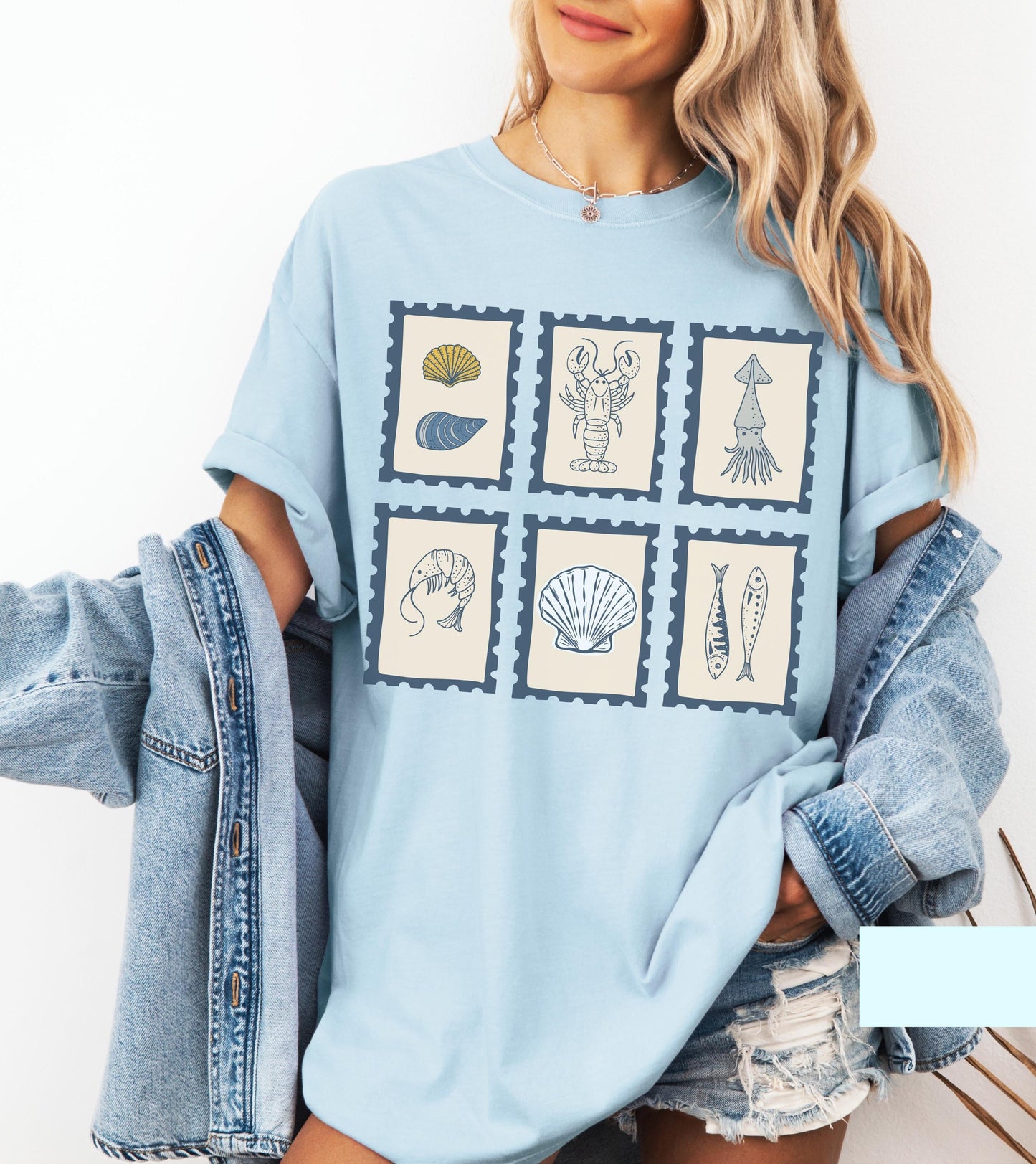 Vintage Coastal Stamp Shirt