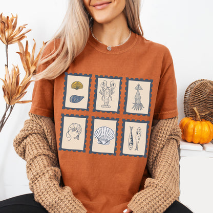 Vintage Coastal Stamp Shirt
